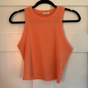 Large Briavia orange cropped tank